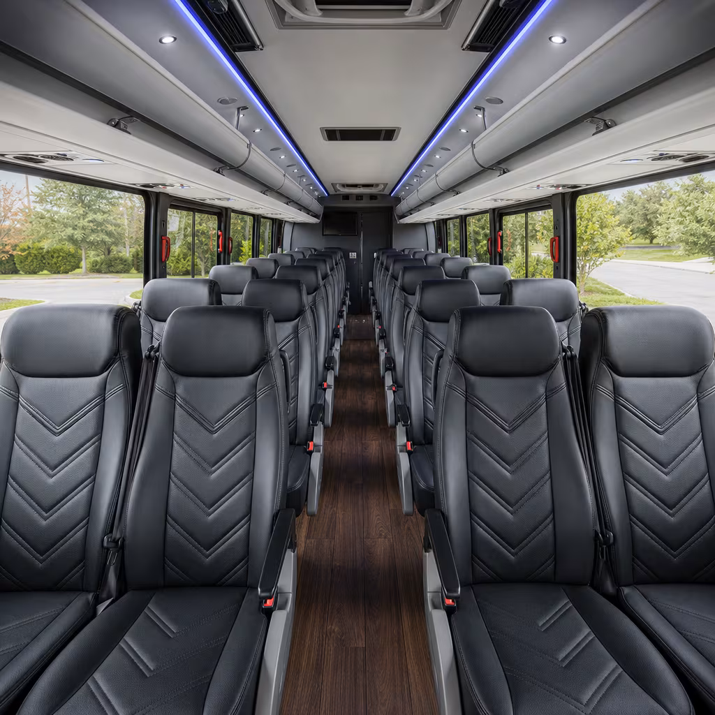 15-35 Passenger Minibus Interior