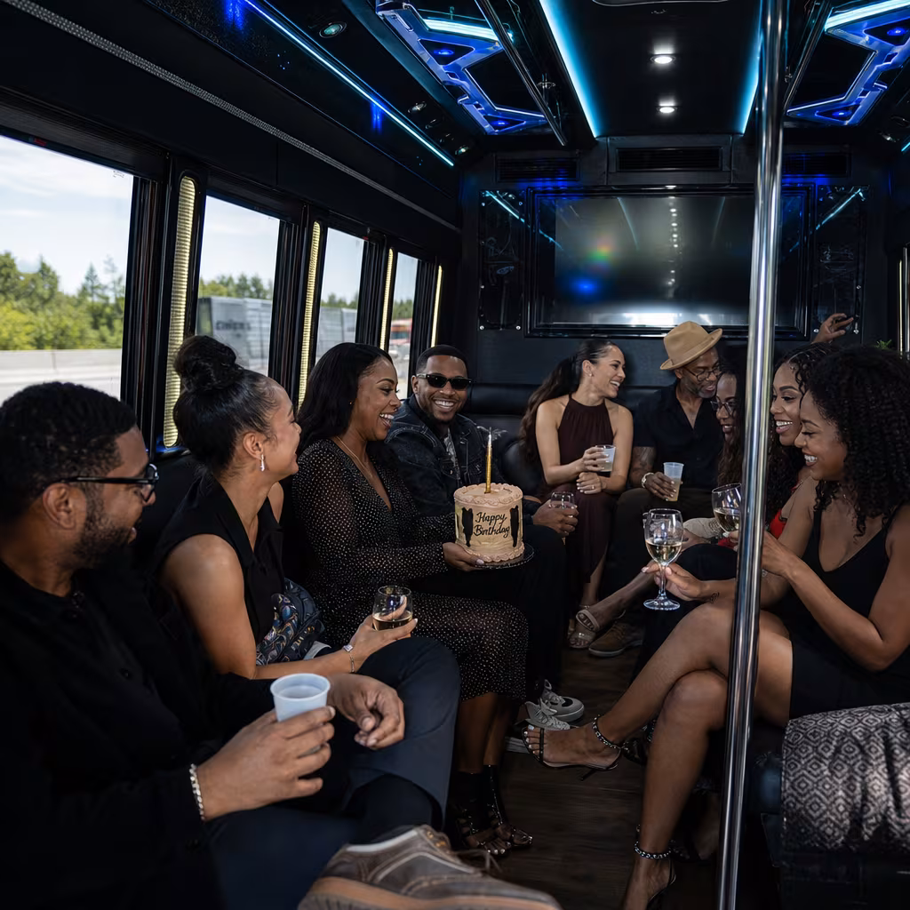 Dallas Birthday Transportation fleet vehicle