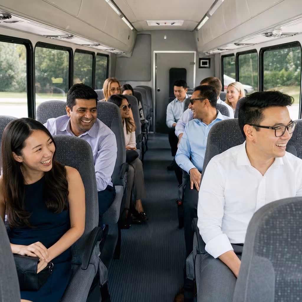 Black Mercedes Sprinter van staged for an Dallas Corporate Transportation group