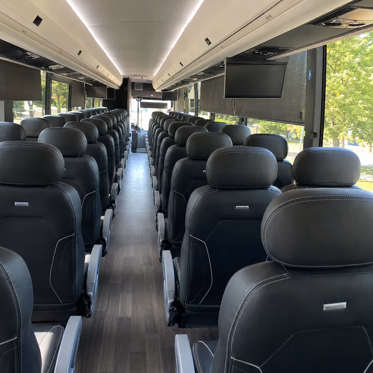 Dallas Airport Shuttle & Transportation party bus interior
