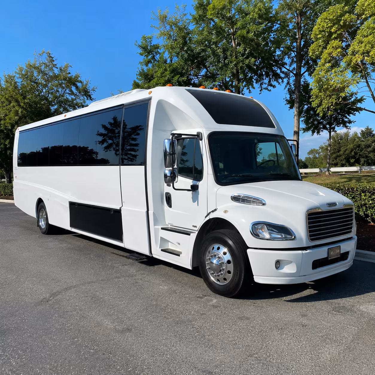 Dallas Prom & Homecoming Transportation party bus exterior