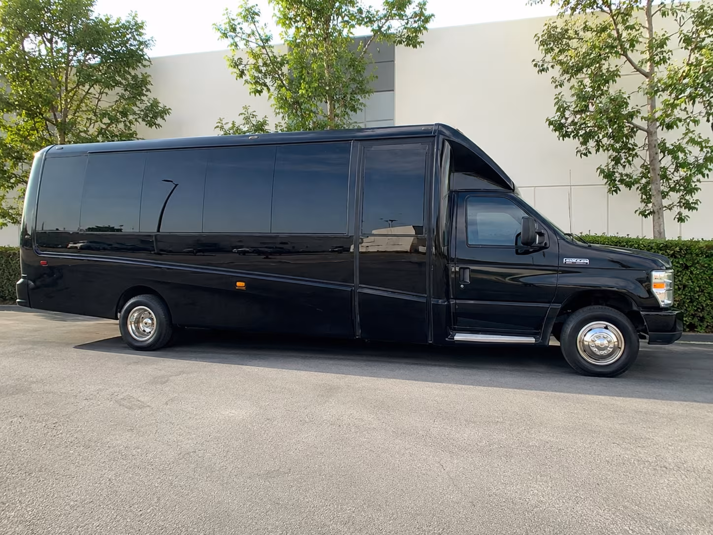 Dallas School Event Transportation party bus exterior