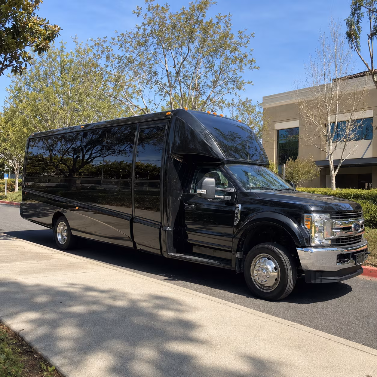 Dallas Sporting Event Transportation party bus exterior