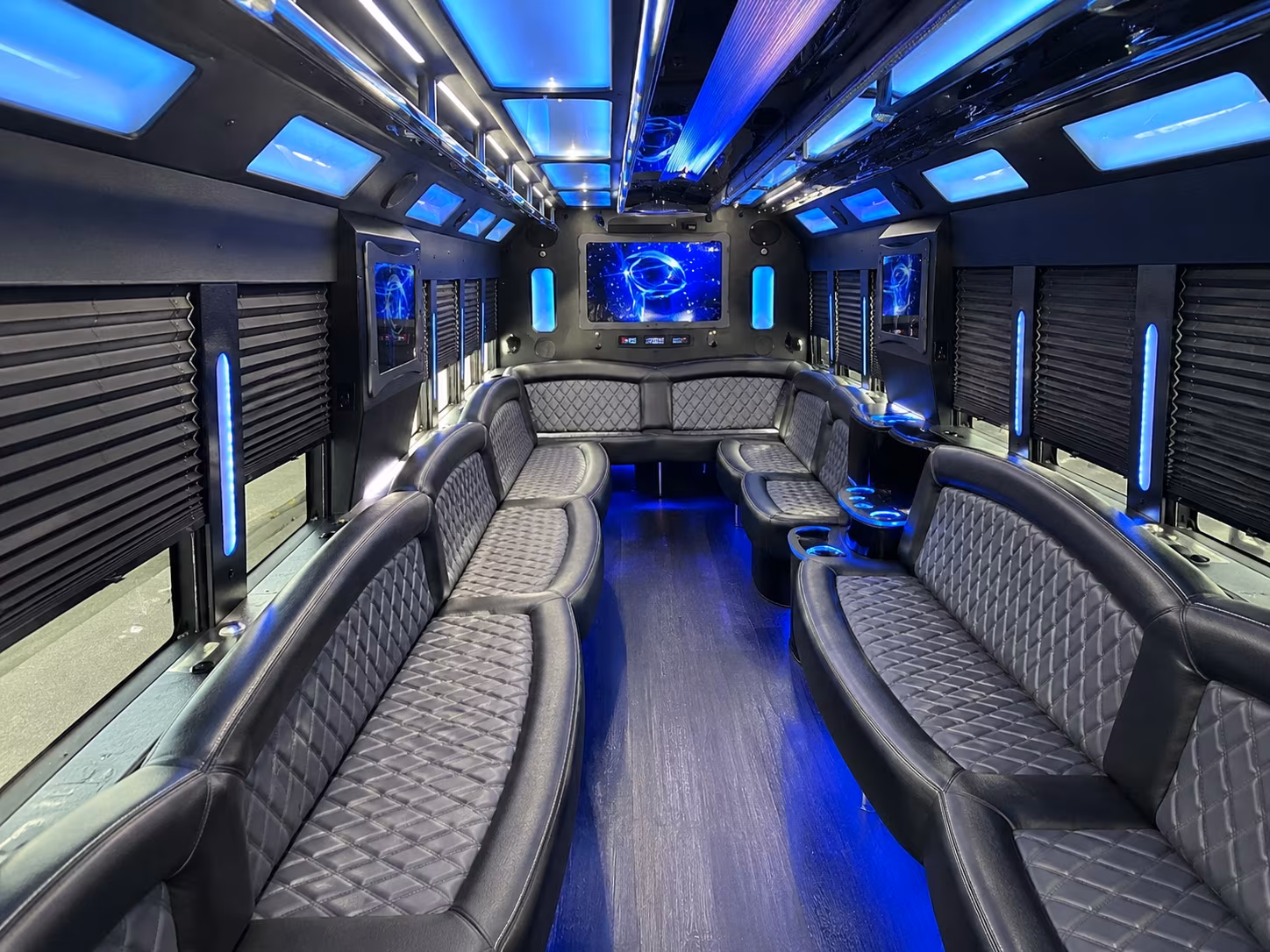 Dallas Wedding Transportation party bus exterior