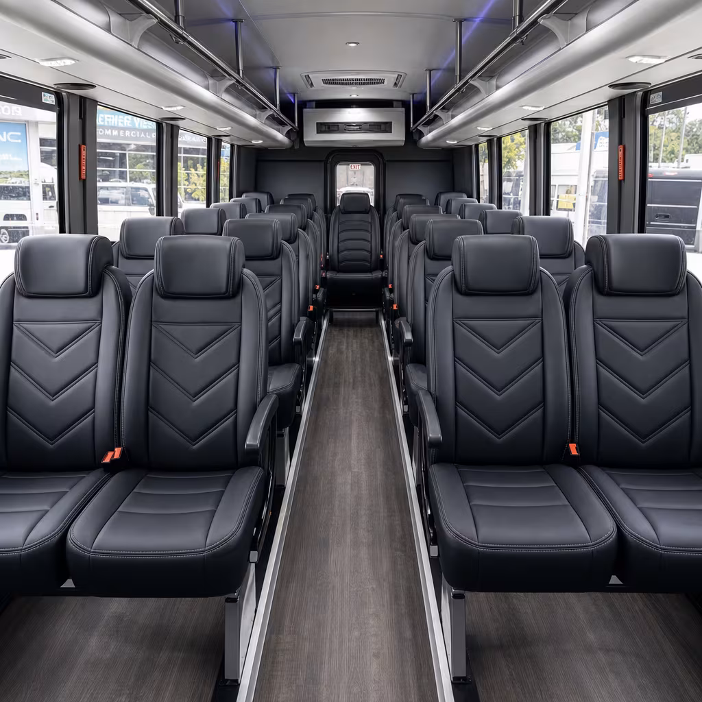 15-35 Passenger Minibus Inside