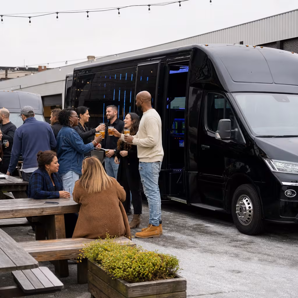 Dallas Winery & Brewery Tour Transportation fleet vehicle