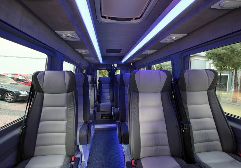 College Station 18 Passenger Van/Minibus Interior