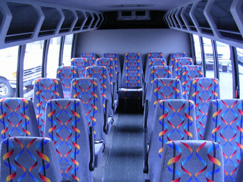 Denton 24 Passenger Mini Bus Interior