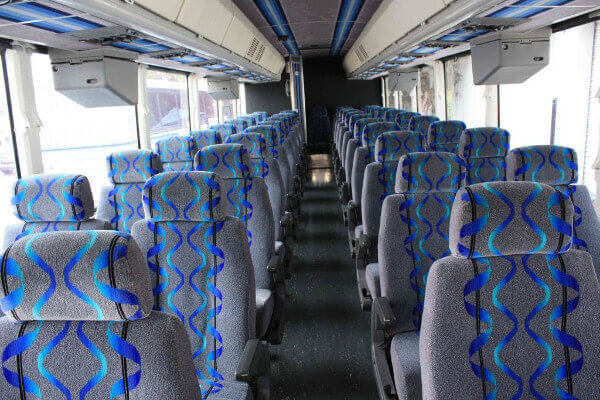 College Station 40 Passenger Coach Bus Interior