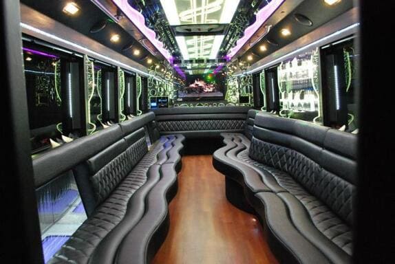 Arlington 25 Passenger Limo bus Interior